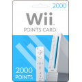 Nintendo Wii Points Card 2000 USA
